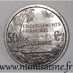 ÉTABLISSEMENTS FRANÇAIS DE L’OCÉANIE - KM 1 - 50 CENTIMES 1949