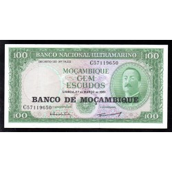 MOZAMBIQUE - PICK 117 a - 100 ESCUDOS - NOT DATED - 1976