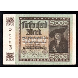 DEUTSCHLAND - PICK 81 d - 5000 MARK - 02/12/1922