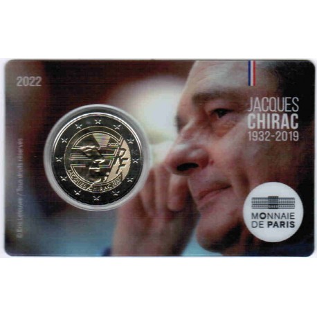 FRANCE - 2 EURO 2022 - JACQUES CHIRAC