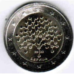 LATVIA - 2 EURO 2022 - 100 YEARS OF THE ESTABLISHMENT OF THE BANK OF LATVIA