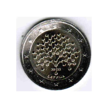 LATVIA - 2 EURO 2022 - 100 YEARS OF THE ESTABLISHMENT OF THE BANK OF LATVIA