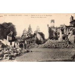 County 60300 - SENLIS - 60300 - SENLIS - WAR OF 1914 - HOUSES ON RUE DE LA RÉPUBLIQUE
