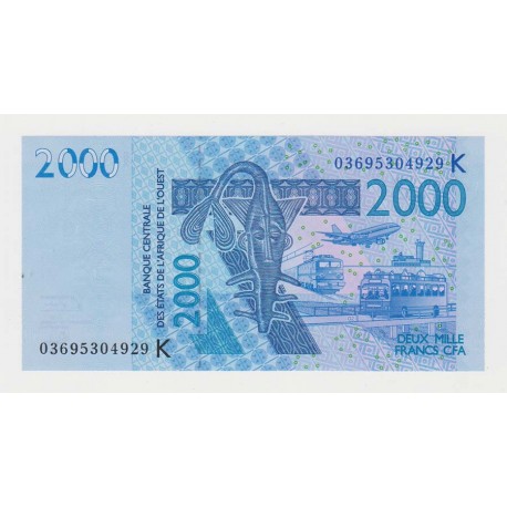 WEST AFRICAN STATES - PICK 816 Ka  - 2.000 FRANCS 2003 - B C E A O