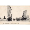 County 62600 - BERCK-PLAGE - ARRIVAL OF THE PICHON - SAILBOATS AND CART