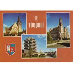 County 62520 - LE TOUQUET-PARIS-PLAGE - THE CHURCH - THE TOWN HALL - THE HOTEL SCHOOL