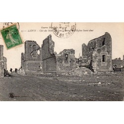 County 62800 - LIÉVIN - WORLD WAR 1914-18 - CITY OF MINES OF LENS - RUINS OF THE CHURCH OF SAINT-AMÉ