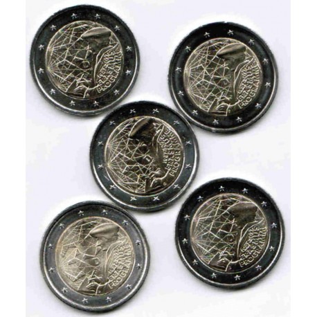 GERMANY - 2 EURO 2022 - 5 Mints A D F G J - 35 YEARS OF THE ERASMUS PROGRAM