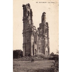 County 62144 - MONT-SAINT-ELOI - WAR 1914-1915 - THE TOWERS AFTER THE BOMBING