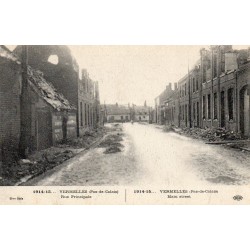 County 62980 - VERMELLES - WAR 1914-15 - MAIN STREET