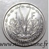 AFRIQUE OCCIDENTALE FRANCAISE - KM 3 - 1 FRANC 1955 - Oxydée