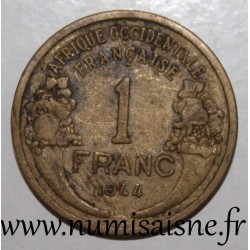 AFRIQUE OCCIDENTALE FRANCAISE - KM 2 - 1 FRANC 1944 - MARIANNE