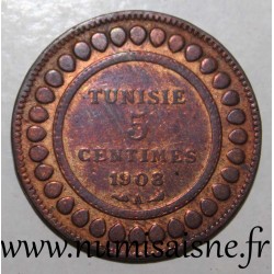 TUNESIEN - KM 235 - 5 CENTIMES 1908 A - Muhammad al-Nasir - Französisches Protektorat
