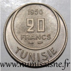 TUNISIE - KM 274 - 20 FRANCS 1950 - Muhammad al-Amin - Protectorat français