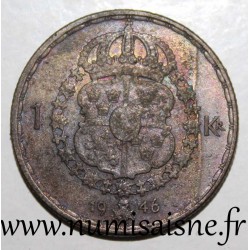 SCHWEDEN - KM 814 - 1 KRONA 1946 - GUSTAF V