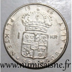 SWEDEN - KM 826 - 1 KRONA 1966