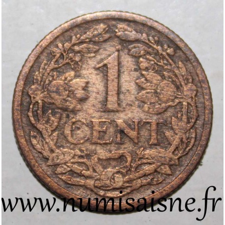 NETHERLANDS - KM 152 - 1 CENT 1916 - WILHELMINA