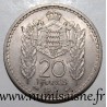 MONACO - KM 124 - 20 FRANCS 1947