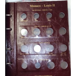 DESTOCKING - Album volume 1 and 2 for the coins of Monaco from 1924 to 2004