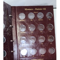 DESTOCKING - Album volume 1 and 2 for the coins of Monaco from 1924 to 2004