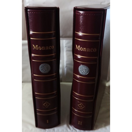 DESTOCKING - Album volume 1 and 2 for the coins of Monaco from 1924 to 2004