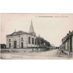 County County 51230 - FERE CHAMPENOISE - CHURCH AND STREET OF VITRY