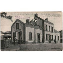 County County 51230 - FERE CHAMPENOISE - WAR 1914 - BATTLE OF THE MARNE - THE STATION BOMBED ON SEPTEMBER 7, 1914