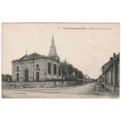 County County 51230 - FERE CHAMPENOISE - CHURCH AND STREET OF VITRY