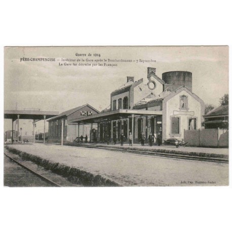 KOMITAT 51230 - FERE CHAMPENOISE - KRIEG VON 1914 - INNENRAUM DER BAHNHOF NACH DEM BOMBARDIERUNG