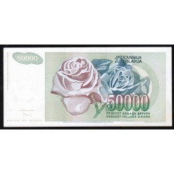 YOUGOSLAVIE - PICK 117 - 50.000 DINARA - 1992