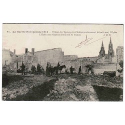 County 51460 - L'ÉPINE - WAR 1914 - VILLAGE ENTIRELY DESTROYED EXCEPT THE CHURCH  Icône de validation par la communauté