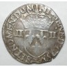 Dup 1133 - HENRI III - UN QUART D'ECU - 1581 T - NANTES - TTB