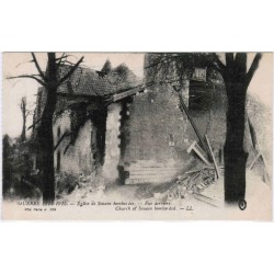 County 51600 - SOUAIN - WAR 1914-1915 - BOMBARDED CHURCH
