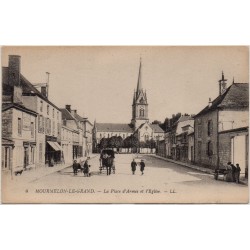 County 51400 - MOURMELON-LE-GRAND - THE PLACE D'ARMES AND THE CHURCH