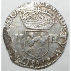 Dup 1133 - HENRI III - UN QUART D'ECU - 1582 9 RENNES - TTB