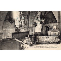 County 51120 - WORLD - THE INTERIOR OF THE CHURCH RANSACKED BY SHELLS