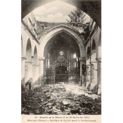 County 51340 - MAURUPT - BATTLE OF THE MARNE (SEPTEMBER 1914) - INTERIOR OF THE CHURCH AFTER THE BOMBING