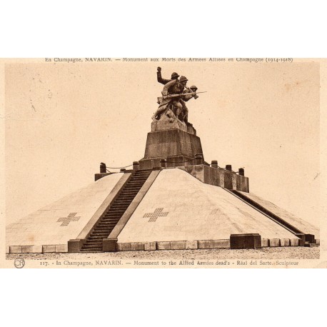 County 51 - NAVARIN - MONUMENT TO THE DEAD OF THE ALLIED ARMIES IN CHAMPAGNE (1914-1918)