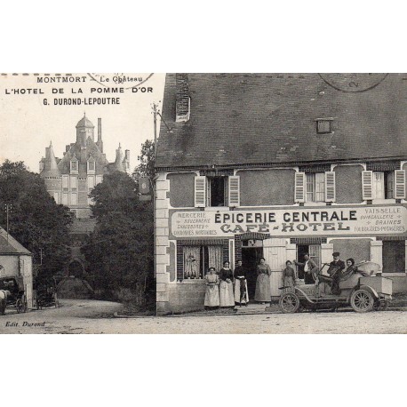 Komitat 51270 - MONTMORT - DAS SCHLOSS - DAS HOTEL DE LA POMME D'OR - G.DUROND-LEPOUTRE