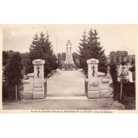 Komitat 51400 - MOURMELON-LE-GRAND - EINTRITT IN DAS CIMETIERE NATIONAL - CAMP DE CHALONS