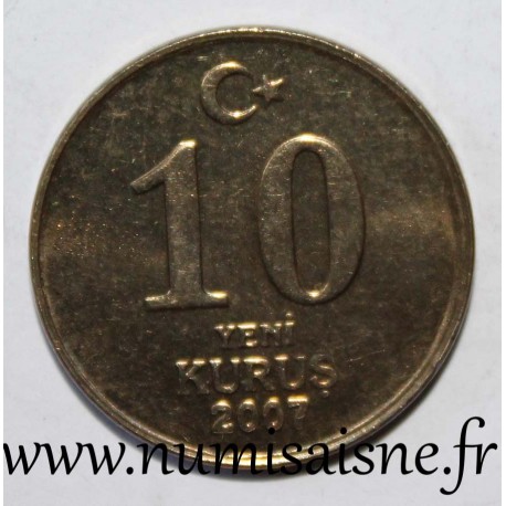 TURKEY - KM 1166 - 10 KURUS 2007