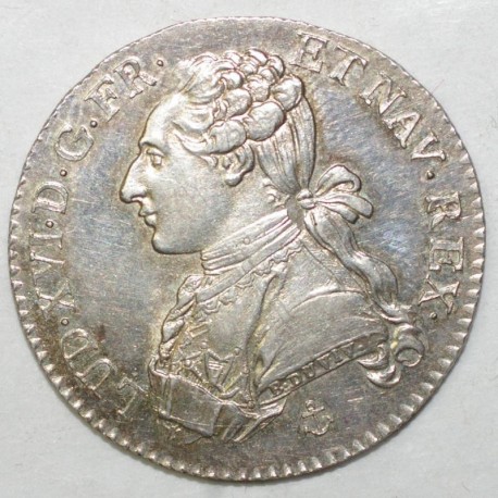 Gad 354 - LOUIS XVI - 1/5 ECU AU BUSTE HABILLÉ - 1788 H - La Rochelle