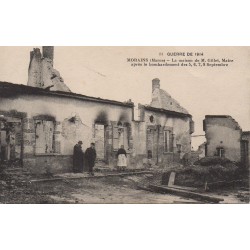 County 51130 - MORAINS - WAR OF 1914 - - THE HOUSE OF MR. GILLET, MAYOR AFTER THE BOMBING