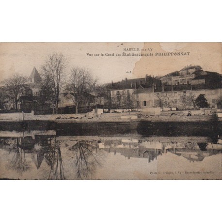 County 51160 - MAREUIL-SUR-AY - VIEW OF THE CANAL - ETABLISSEMENTS PHILIPPONNAT