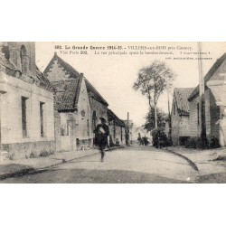 51103 - VILLERS-AUX-BOIS - LA GRANDE GUERRE 1914-15 - LA RUE PRINCIPALE APRES LE BOMBARDEMENT