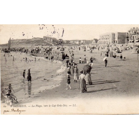 62930 - WIMEREUX - LA PLAGE VERS LE CAP GRIS-NEZ