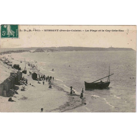 62179 - WISSANT - LA PLAGE ET LE CAP GRIS-NEZ