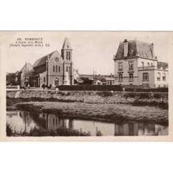 County 62930 - WIMEREUX - THE CHURCH AND THE TOWN HALL