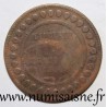 TUNISIA - KM 222 - 10 CENTIMES 1892 A - Paris - ALI III - French Protectorate