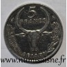 MADAGASCAR - KM 10 - 5 FRANCS 1966 - ZEBU